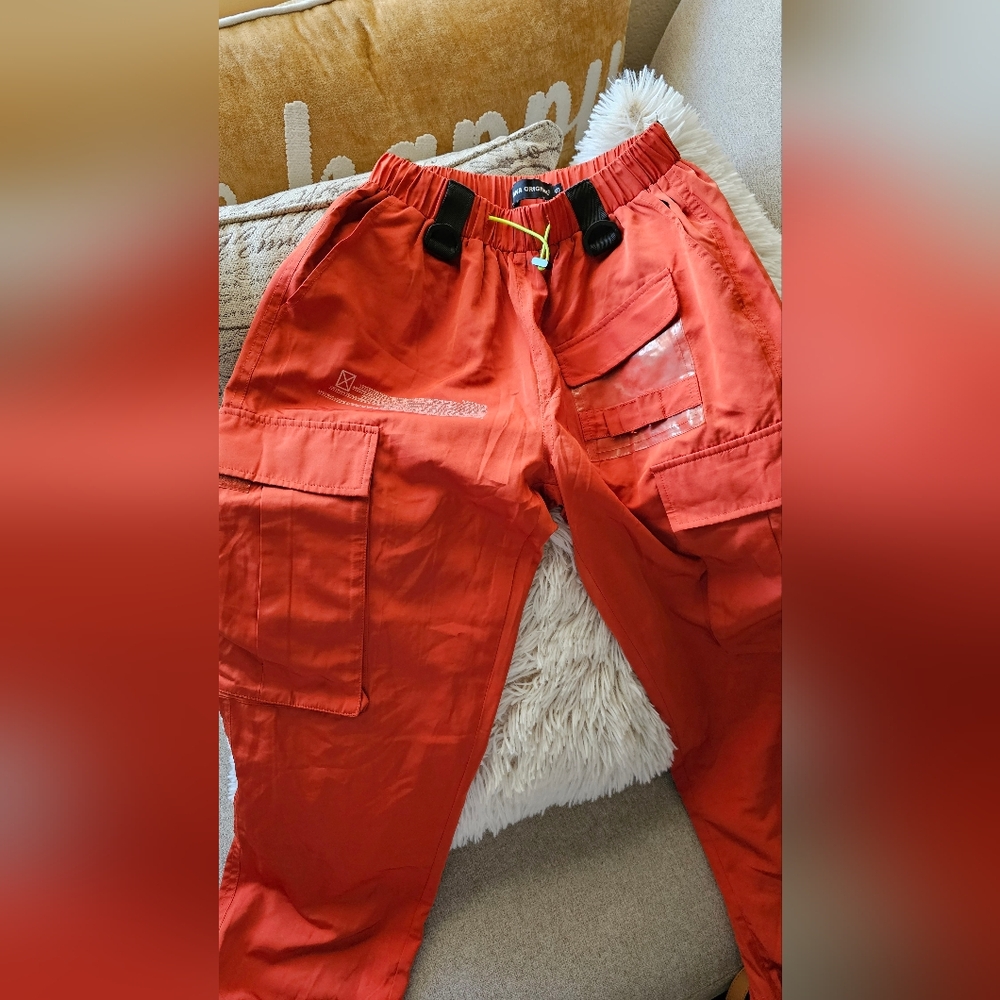 Rare TAKA Original Cargo Pants Orange Small